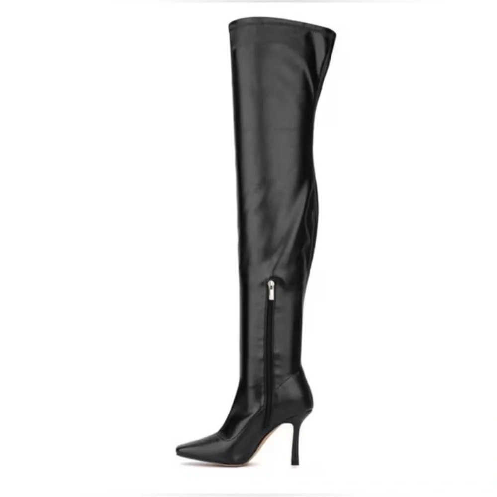 New York & Company Black OTK Over The Knee Boots 8 NWT